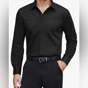 J.VER Flex Men's Dress Shirt Stretch Stain Shield Long Sleeve Button Down M NEW